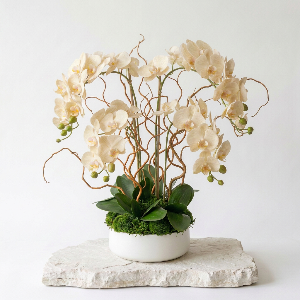 Elevated Potted Orchid