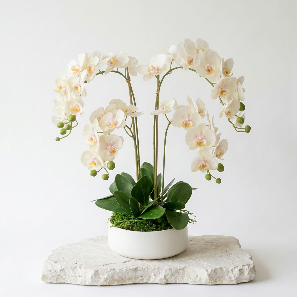 Elevated Potted Orchid