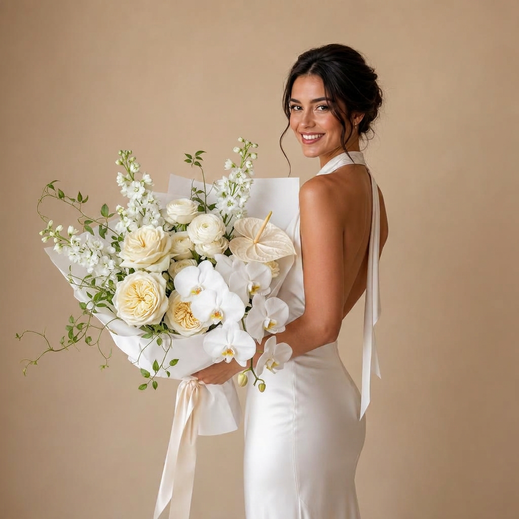 Elevated Wrapped Bouquet