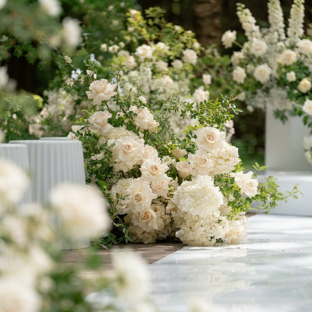 Ground Floral Aisle Decor